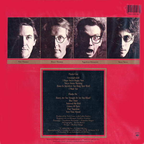 Elvis Costello & The Attractions : Blood & Chocolate (LP, Album, Car)