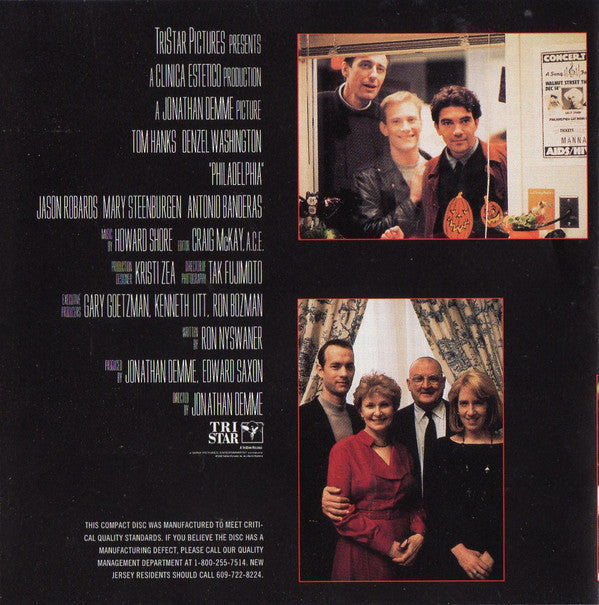 Various : Philadelphia (Music From The Motion Picture) (CD, Album, Pit)