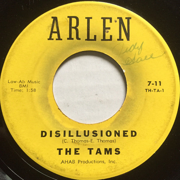 The Tams : Disillusioned / Untie Me (7", Single)