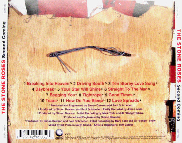 The Stone Roses : Second Coming (CD, Album)