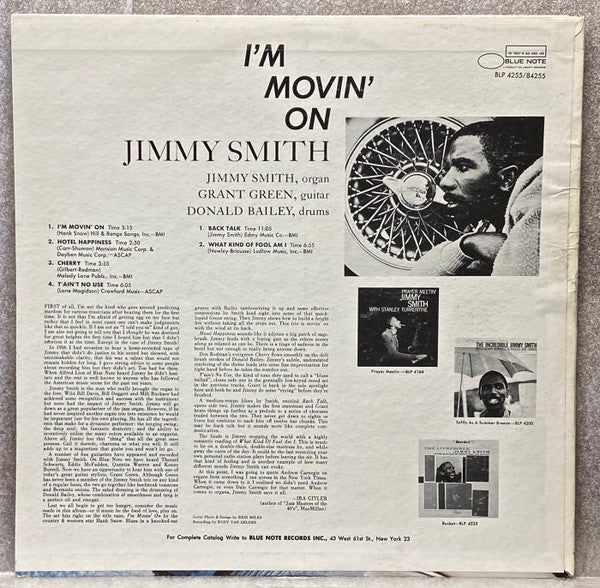 Jimmy Smith : I'm Movin' On (LP, Album, VAN)
