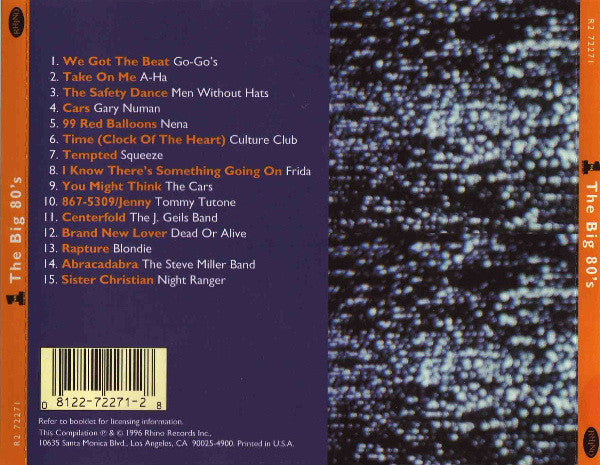 Various : VH1 The Big 80's (CD, Comp)