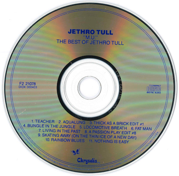 Jethro Tull : M.U. - The Best Of Jethro Tull (CD, Comp, RE)