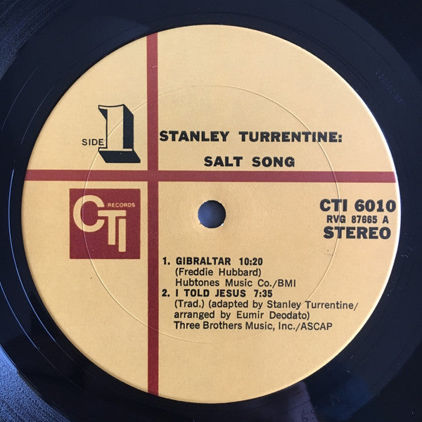 Stanley Turrentine : Salt Song (LP, Album, Gat)