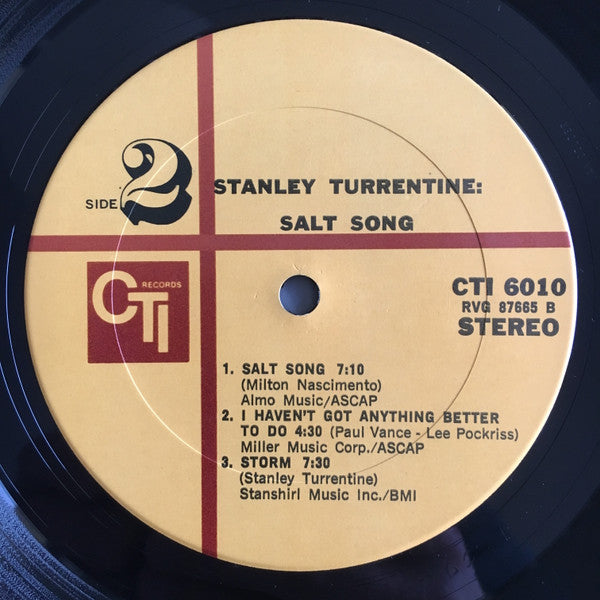 Stanley Turrentine : Salt Song (LP, Album, Gat)