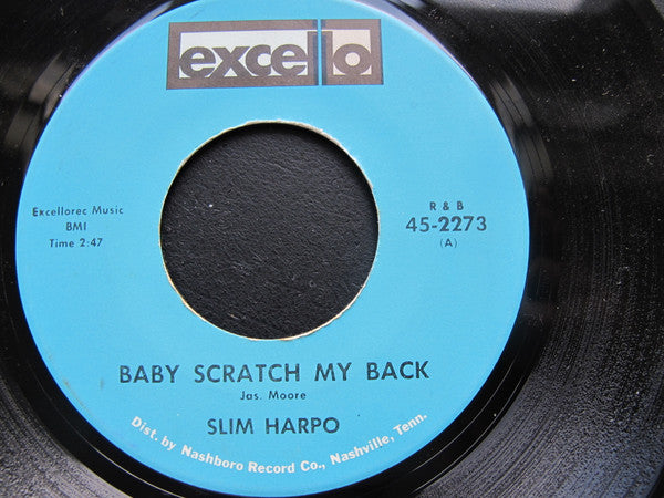 Slim Harpo : Baby Scratch My Back / I'm Gonna Miss You (Like The Devil) (7", Single)