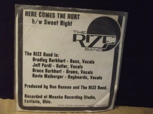 The Rize Band* : Here Comes The Hurt (7", Single)