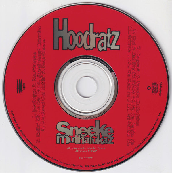 Hoodratz : Sneeke Muthafukaz (CD, Album)