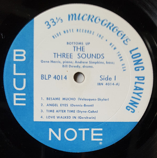 The Three Sounds : Bottoms Up! (LP, Album, Mono, RP, Lam)