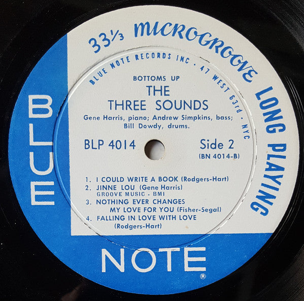 The Three Sounds : Bottoms Up! (LP, Album, Mono, RP, Lam)