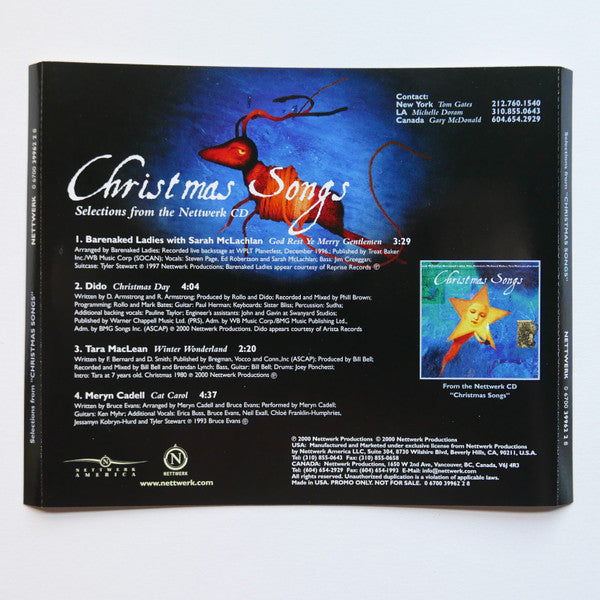 Various : Selections From "Christmas Songs" (CD, Comp, Promo)
