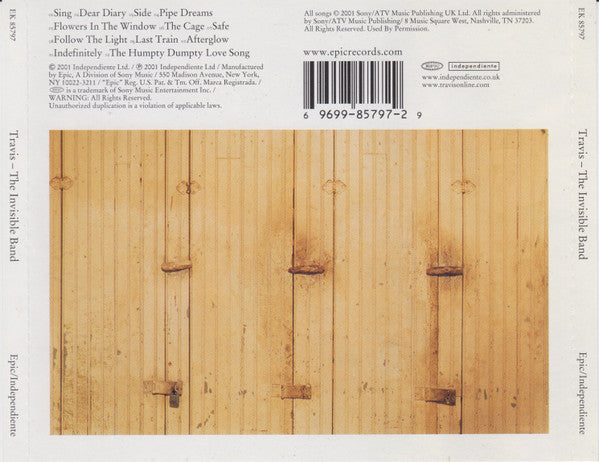 Travis : The Invisible Band (CD, Album, Ltd)