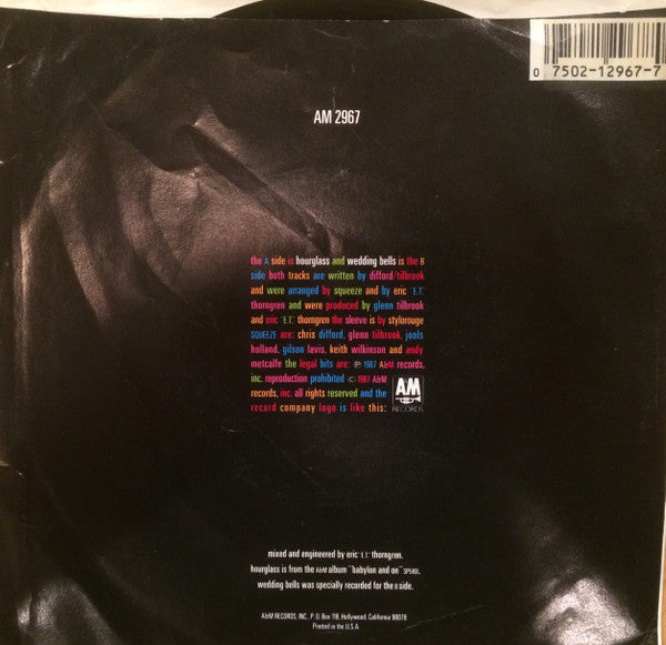 Squeeze (2) : Hourglass (7", Single, Pre)