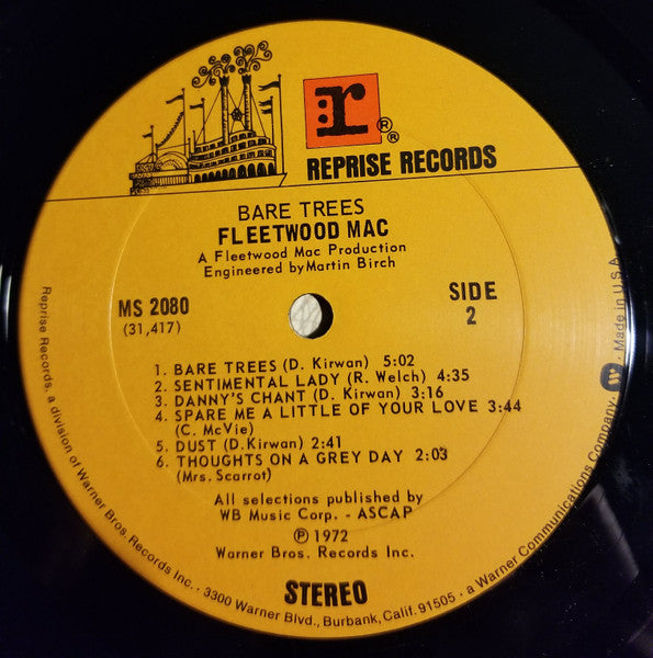 Fleetwood Mac : Bare Trees (LP, Album, RE, Pit)