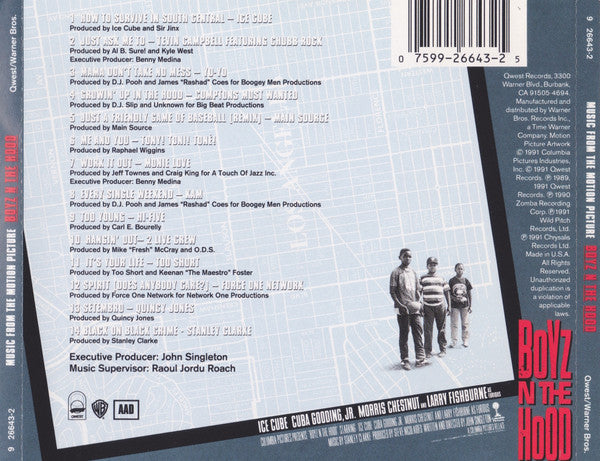 Various : Boyz N The Hood (Music From The Motion Picture) (CD, Comp, SRC)