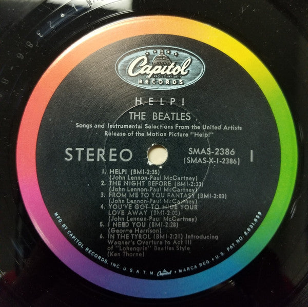 The Beatles : Help! (Original Motion Picture Soundtrack) (LP, Album, RP, Scr)