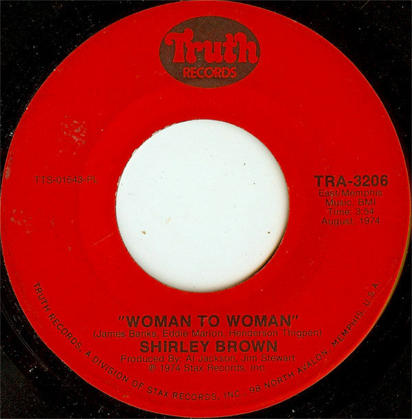 Shirley Brown : Woman To Woman / Yes Sir Brother (7", Single)