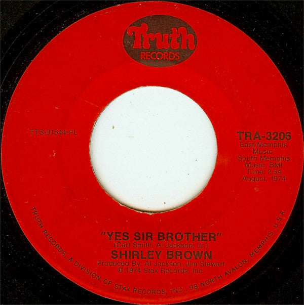 Shirley Brown : Woman To Woman / Yes Sir Brother (7", Single)