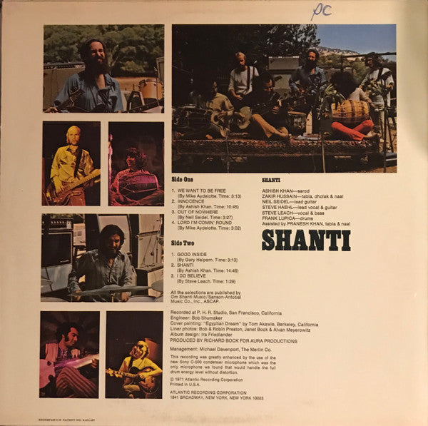 Shanti (5) : Shanti (LP, Album, RI-)