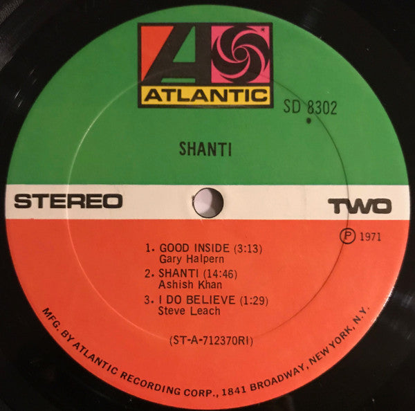 Shanti (5) : Shanti (LP, Album, RI-)