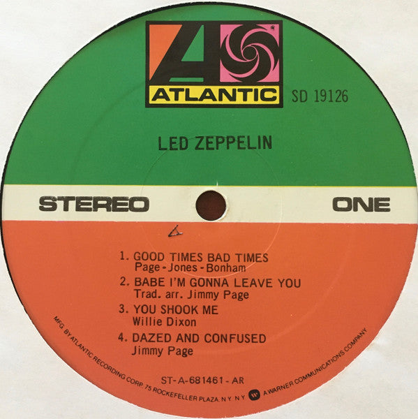 Led Zeppelin : Led Zeppelin (LP, Album, RE, AR)