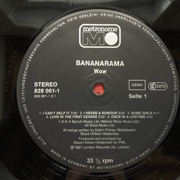 Bananarama : Wow! (LP, Album)