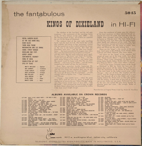 Kings Of Dixieland : The Fantabulous Kings Of Dixieland (LP, Album)