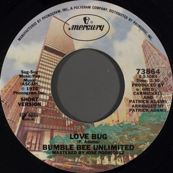 Bumblebee Unlimited : Love Bug (7", Single, Styrene, Pit)