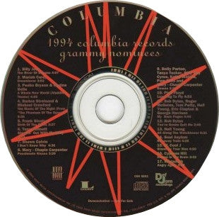 Various : 1994 Columbia Records Grammy Nominees (CD, Album, Promo)