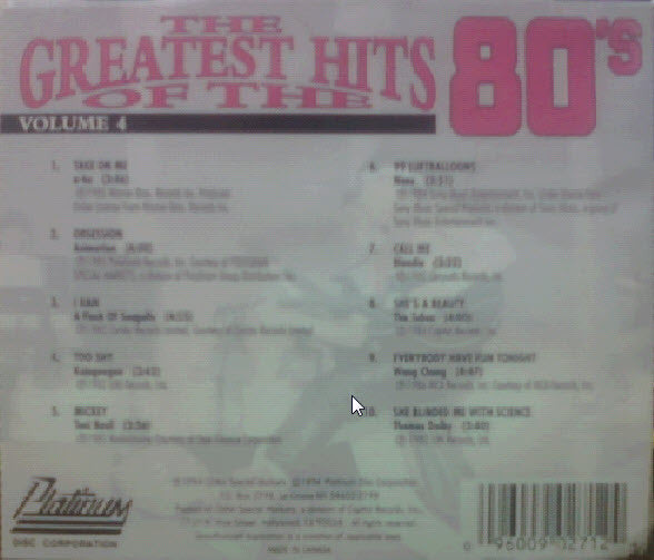 Various : The Greatest Hits Of The 80's - New Wave Hits (CD, Comp)