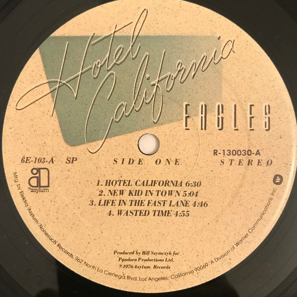 Eagles : Hotel California (LP, Album, Club, RE, RCA)