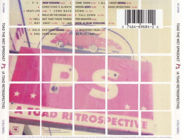 Toad The Wet Sprocket : PS (A Toad Retrospective) (CD, Comp, Son)
