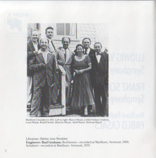 Ludwig van Beethoven / Franz Schubert - Pablo Casals, Marlboro Festival Orchestra : Symphony No. 4 / Symphony No. 5 (CD, Album, RP)