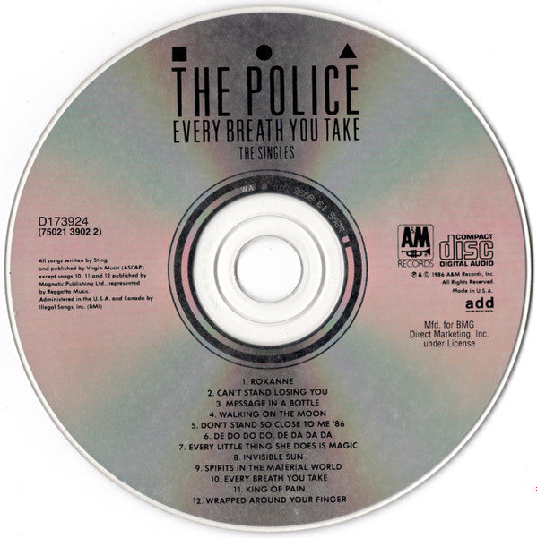 The Police : Every Breath You Take (The Singles) (CD, Comp, Club, RM)