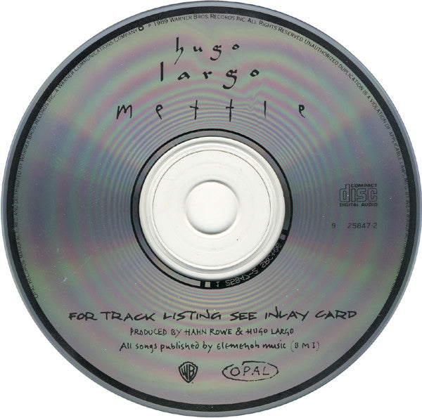 Hugo Largo : Mettle (CD, Album)