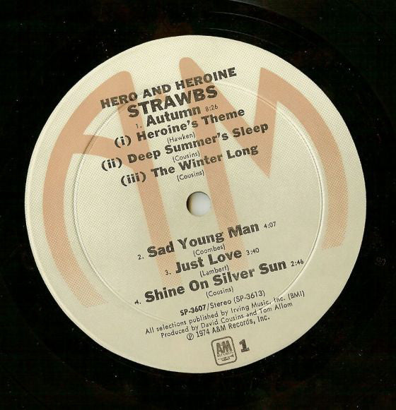 Strawbs : Hero And Heroine (LP, Album, Mon)
