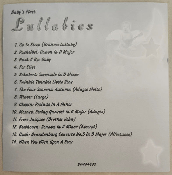 Unknown Artist : Baby's First Lullabies (CD)