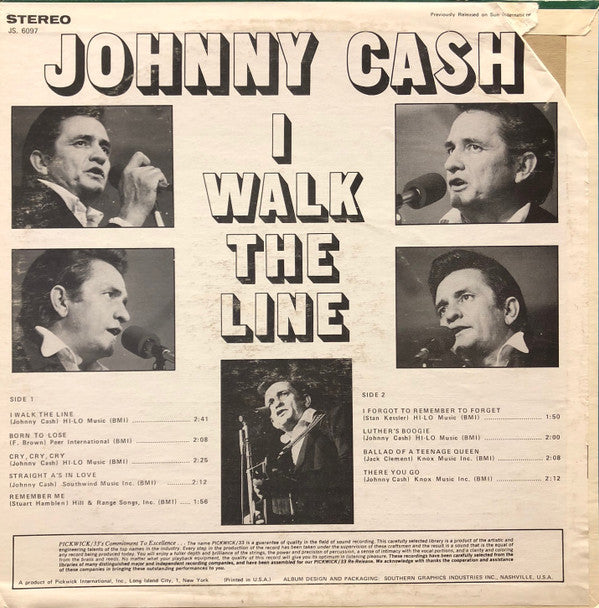 Johnny Cash : I Walk The Line (LP, Comp)