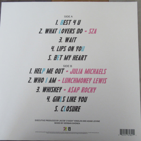 Maroon 5 : Red Pill Blues (LP, Album, Whi)
