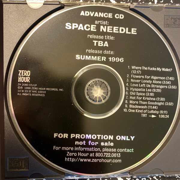 Space Needle : TBA (CD, Album, Promo)