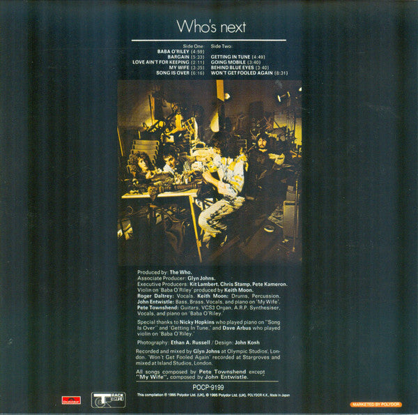 The Who : Who's Next (CD, Album, Ltd, RE, RM, Pap)