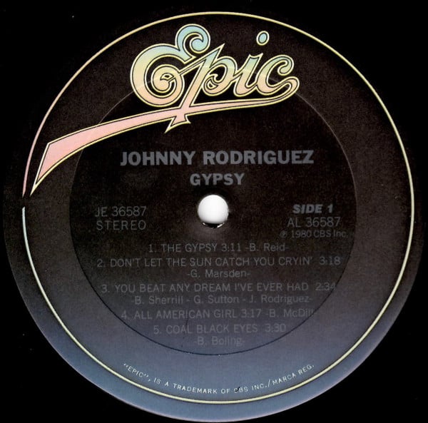 Johnny Rodriguez (4) : Gypsy (LP, Album, Ter)