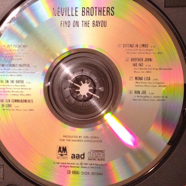 The Neville Brothers : Fiyo On The Bayou (CD, Album)