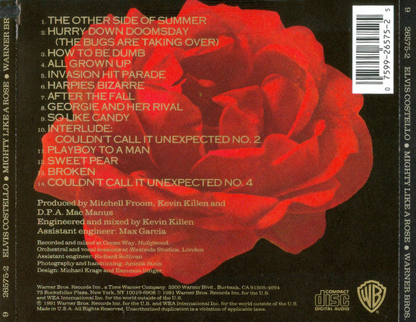 Elvis Costello : Mighty Like A Rose (CD, Album)