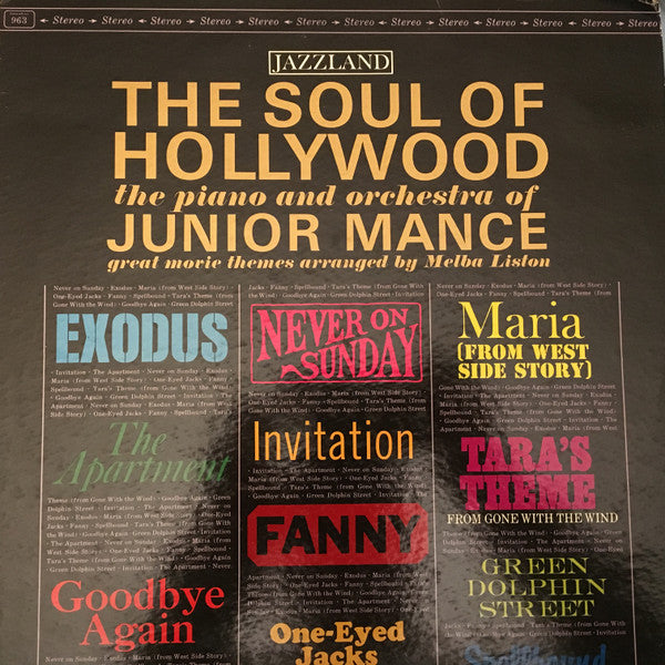 Junior Mance : The Soul Of Hollywood (LP, Album)
