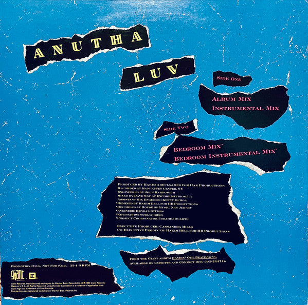 P.O.V. : Anutha Luv (12", Promo)