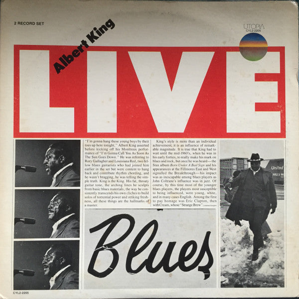 Albert King : Albert Live (2xLP, Album, Ind)