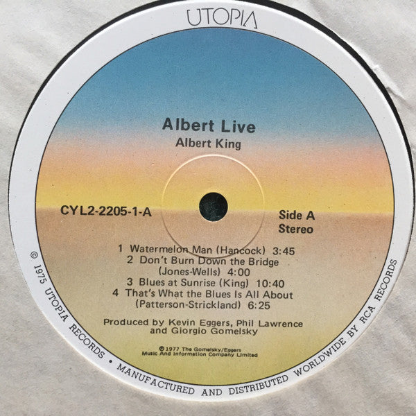 Albert King : Albert Live (2xLP, Album, Ind)