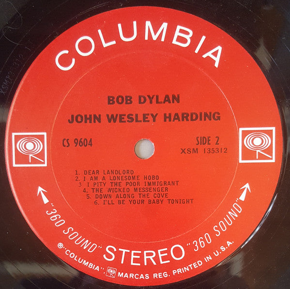 Bob Dylan : John Wesley Harding (LP, Album, Pit)