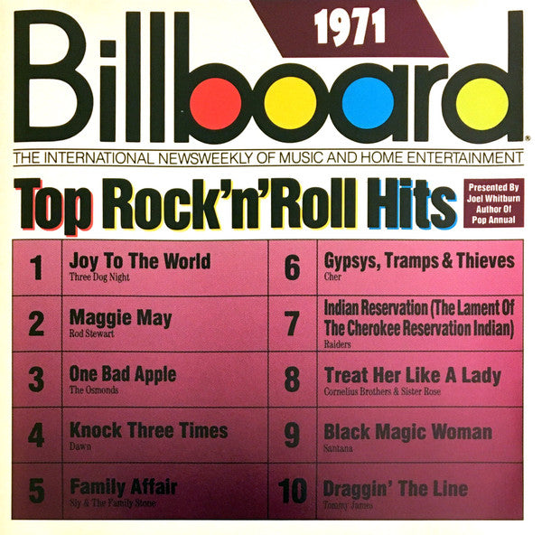 Various : Billboard Top Rock'N'Roll Hits - 1971 (CD, Comp, RP)